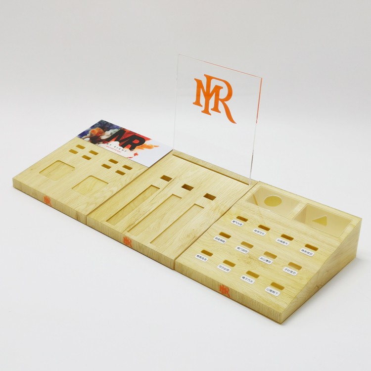 Acrylic wood grain board electronic cigarette display rack Acrylic wood grain board electronic cigarette display rack