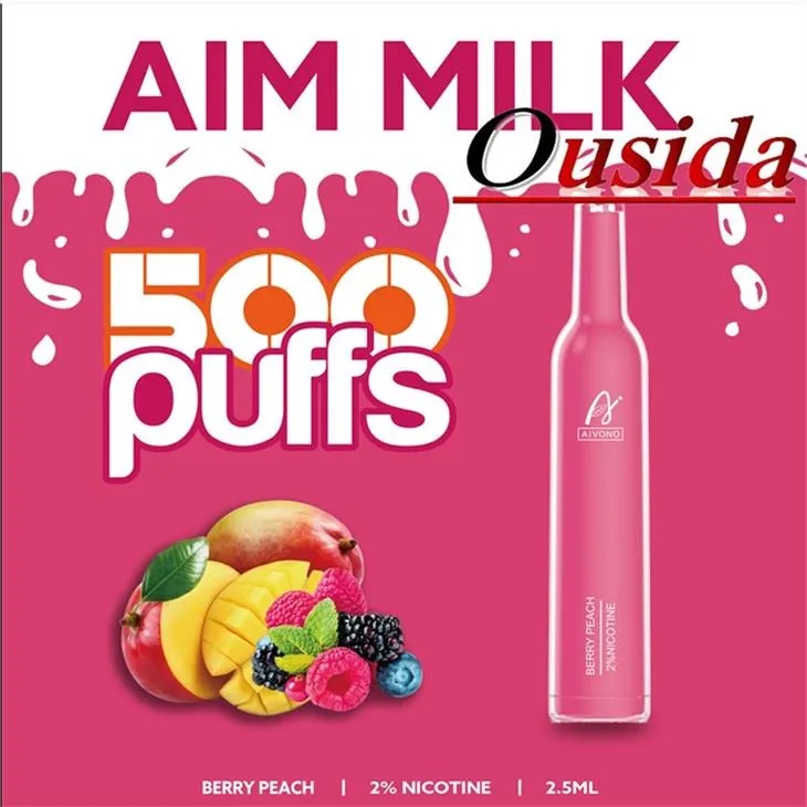 Aim milk 500 puffs electronic cigarette disposable vape 4