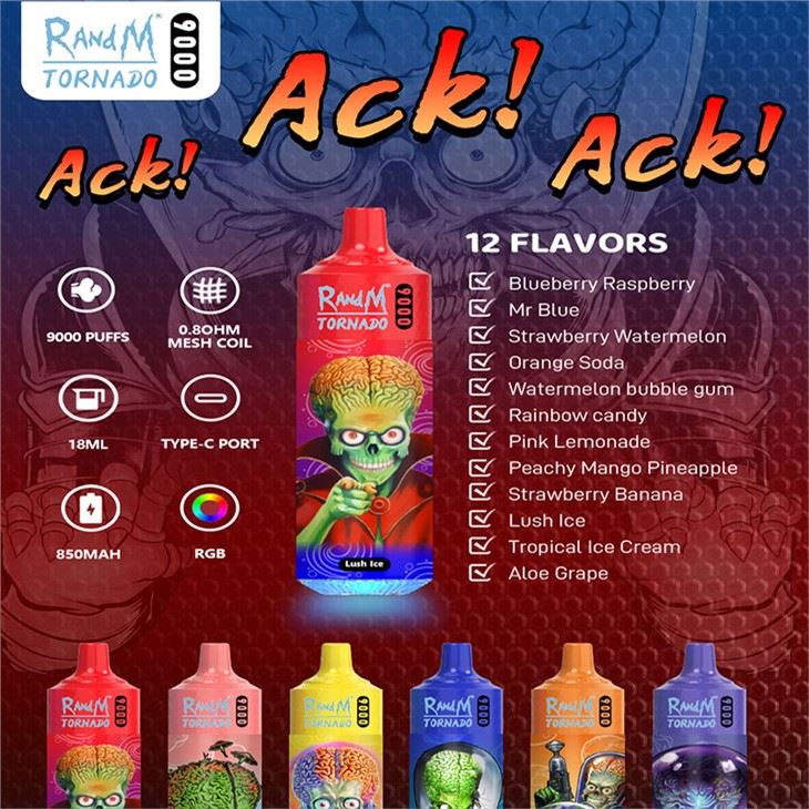 Vape za enkratno uporabo Randm 9000 Tornado