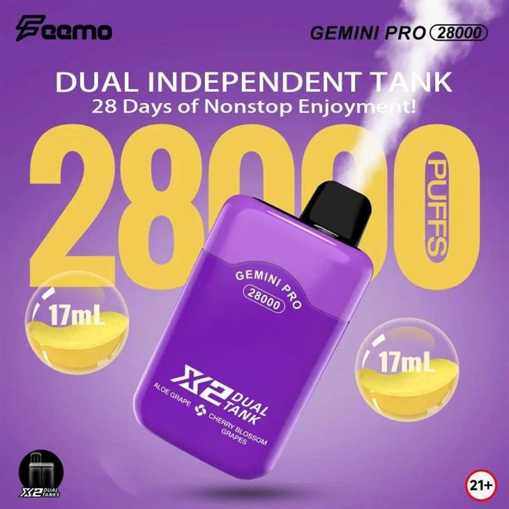 Feemo Gemini Pro 28000 Puffs dvojni okus