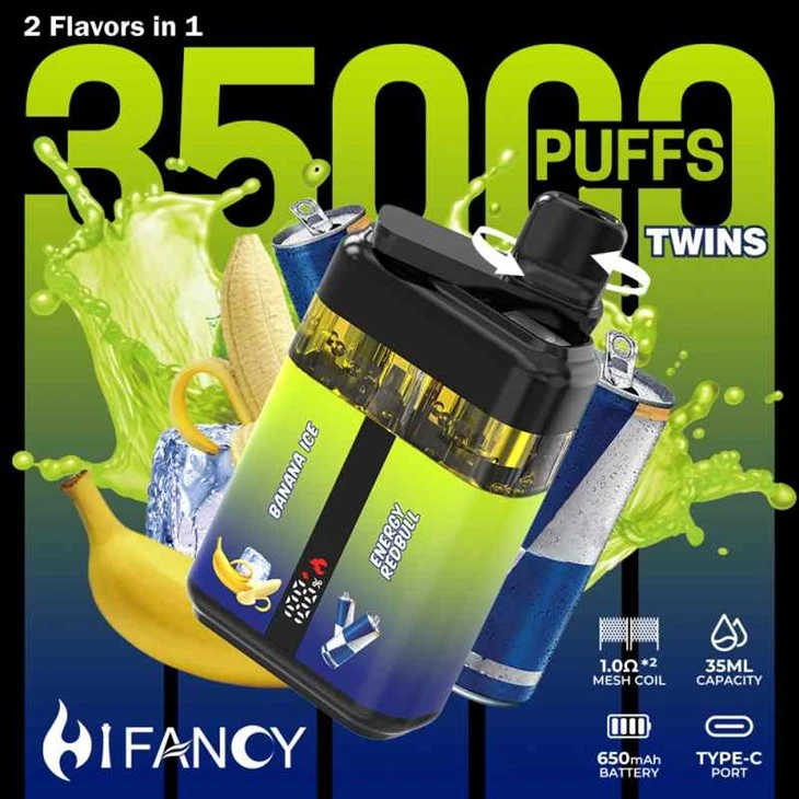 Hifancy Twins 35000 puffs vape dvojnih okusov