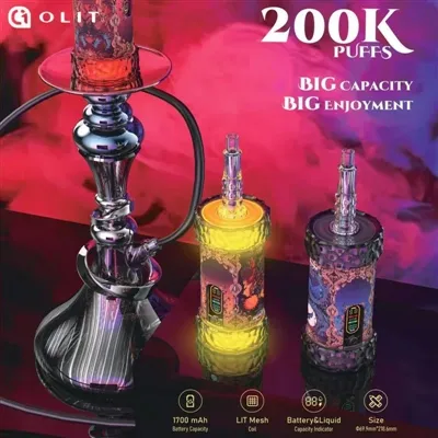 OLIT Hookalit Mega 200K: stabilen izhodni sistem za elektronske nargile z izjemno-veliko zmogljiv...