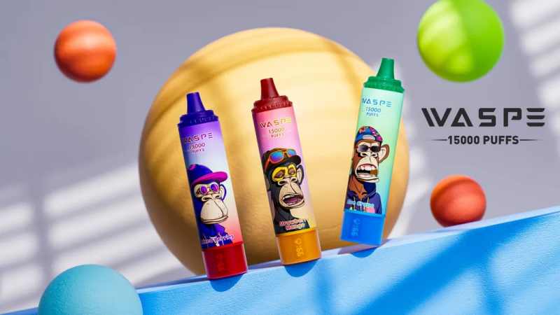 Europe-Popular-15K-Puffs-Digital-Waspe-Vape-with-Screen-22ml-E-Liquid-15000-Puffs-Disposable-Vape-Pen WASPE 15000