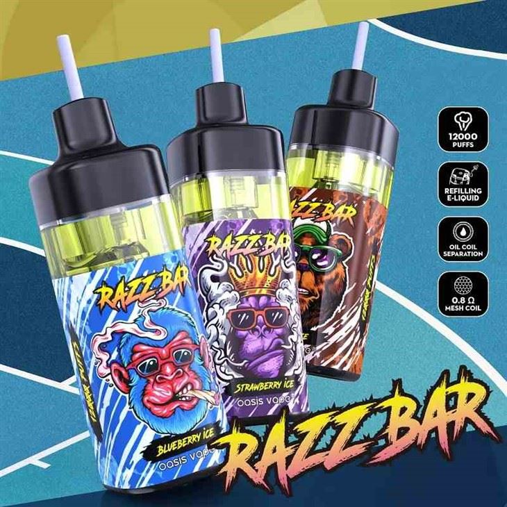 Vape za enkratno uporabo RAZZ BAR 12000 Puffs