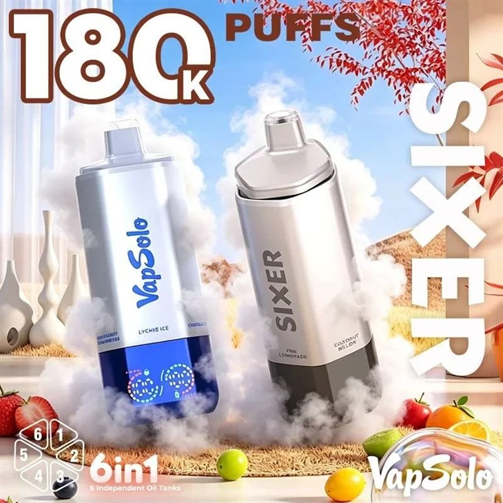 Vapsolo Sixer 180K Puffs Vape manufacturers