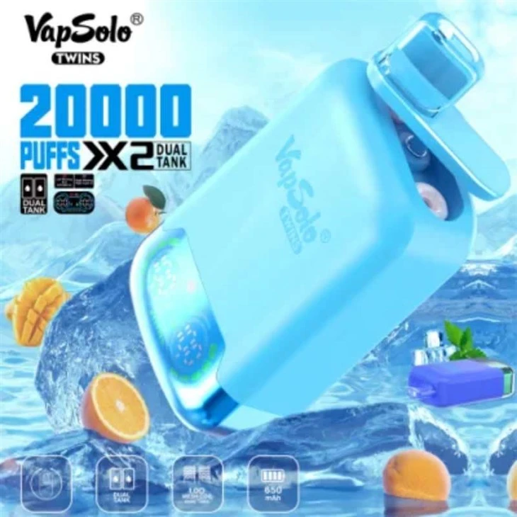 Vape dvojnega okusa VapSolo Twins 20000